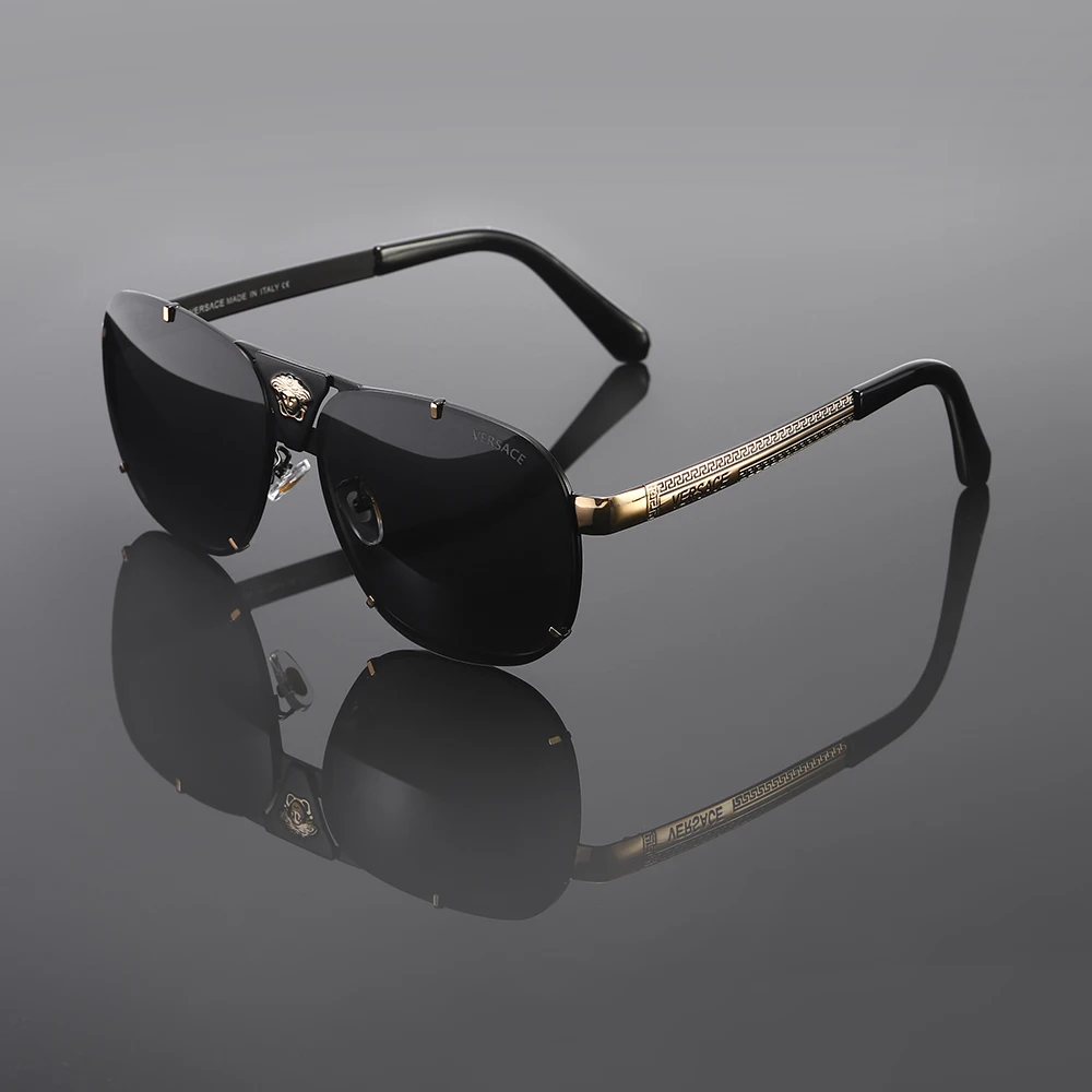 

2019 Fashion Men's Frameless Polarized Sunglasses Pilot Rimless UV400 Mirror Driving Sun Glasses Retro Shades MaleEyewear PL1074