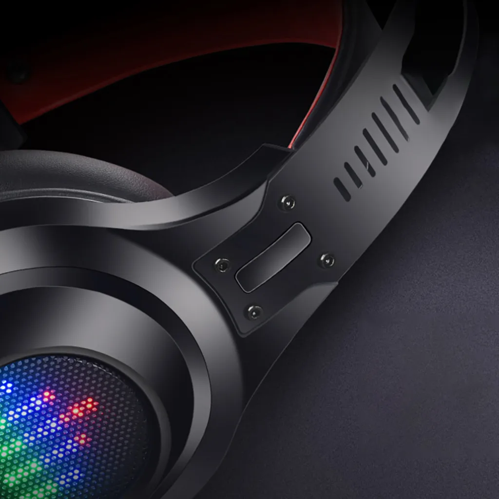 VOBERRY HL-G08 USB стерео ПК игровая гарнитура светящиеся профессиональные студийные DJ наушники с микрофоном Игровые наушники для ПК