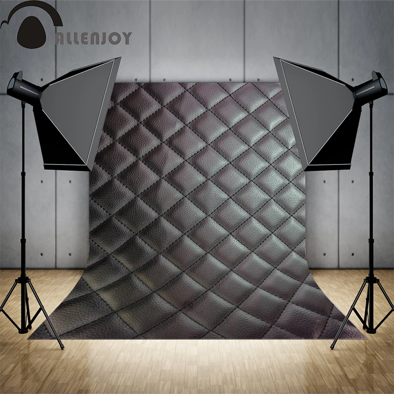 Allenjoy фон для фотосессий черный кожаный изголовье кровати 3D реальные фоны