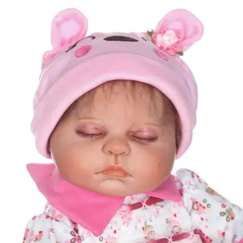 

High Quality 50CM Soft Silicone Reborn Doll 20Inch lifelike Sleeping baby dolls Girls friends Birthday Gifts Bonecas