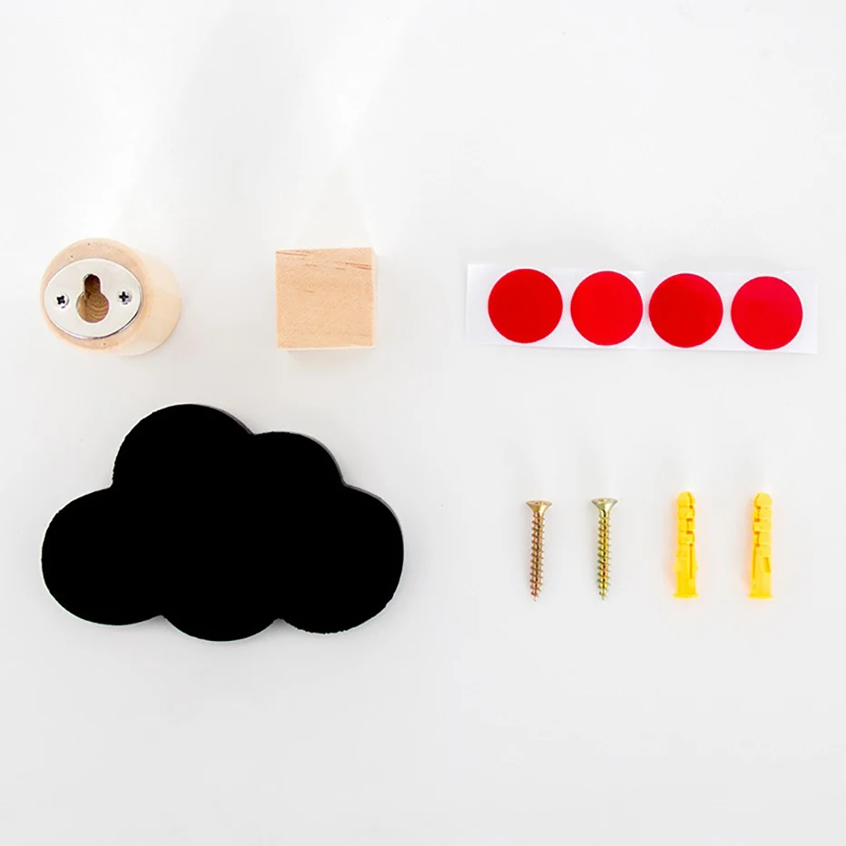 1 шт облачные настенные крючки DIY деревянная вешалка для украшения стен детская комната поставки
