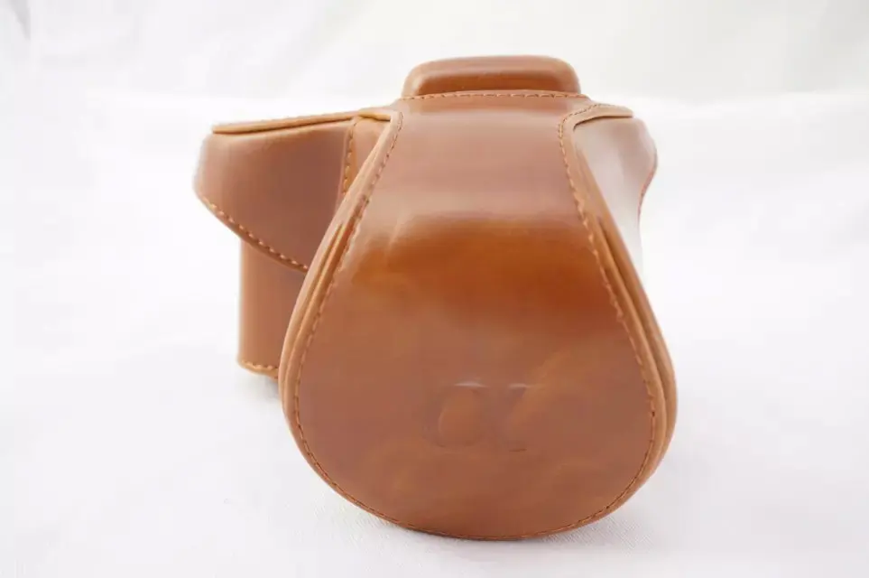 hiking camera backpack New Retro Vintage Pu Leather camera Bag For Sony NEX 5N Nex 5T Nex 5R  camera Case With Strap Black Coffee Brown Red designer camera bags