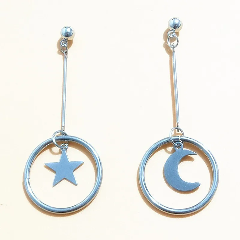 Новые серьги-капельки для мужчин и женщин из нержавеющей стали, модные корейские серьги-гвоздики