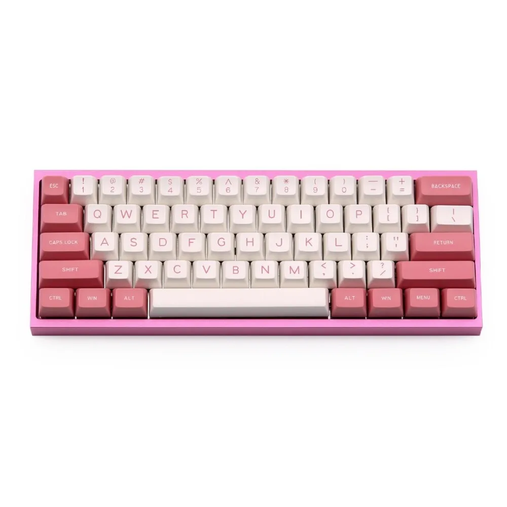 MAXKEY розовый и белый SA keycap Doubleshot ABS 130 ключи для cherry механическая клавиатура