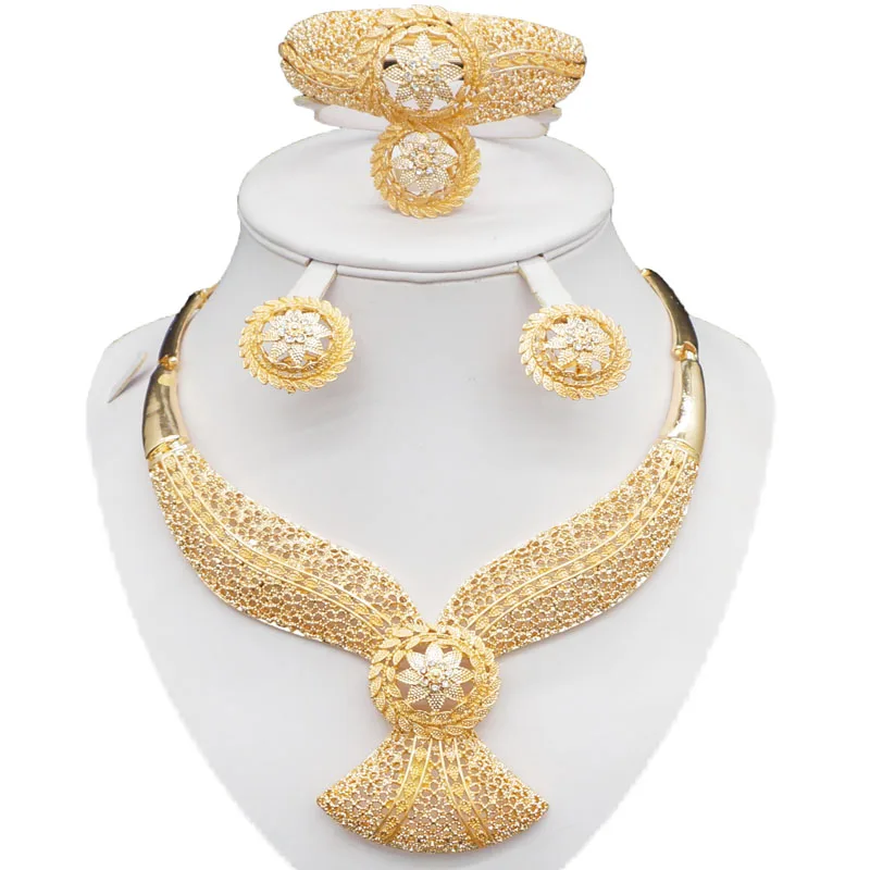 gold jewelry sets wholesale price jewelry sets african women necklace