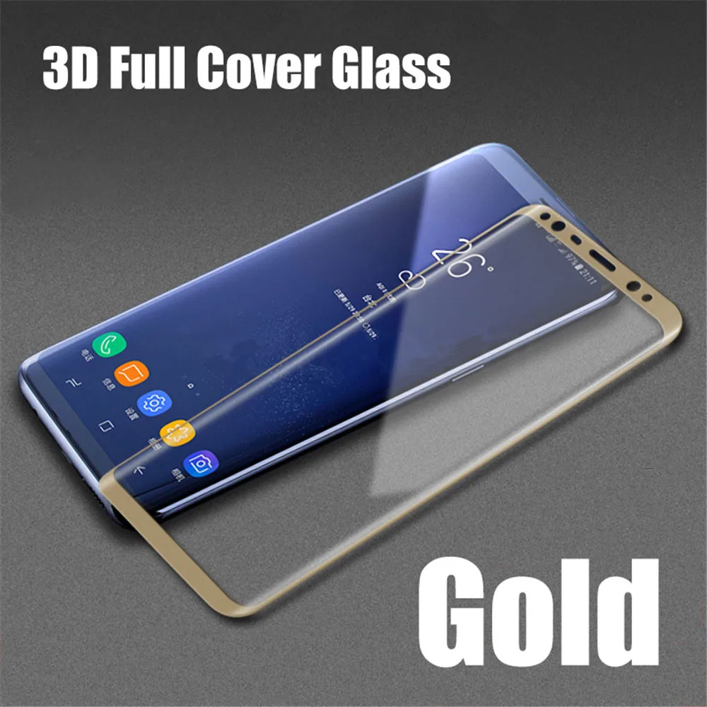 3D изогнутое закаленное стекло с полным покрытием 9H для Samsung Galaxy S9 S8 Plus Защитная