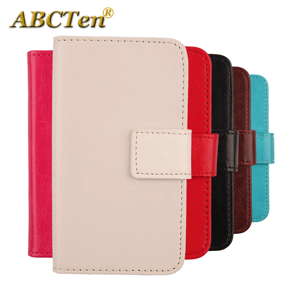 

ABCTen PU Leather Phone Bag Cover Vintage Book Style Flip Case for Prestigio MultiPhone Muze D3 3530 / E3 PSP3531 Duo 5.3"