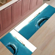 Глубокая морская Акула грязь мусор грязи ловушка аксессуары наборы напольных ковров площади бегунов коврики для двери bathroom входной путь