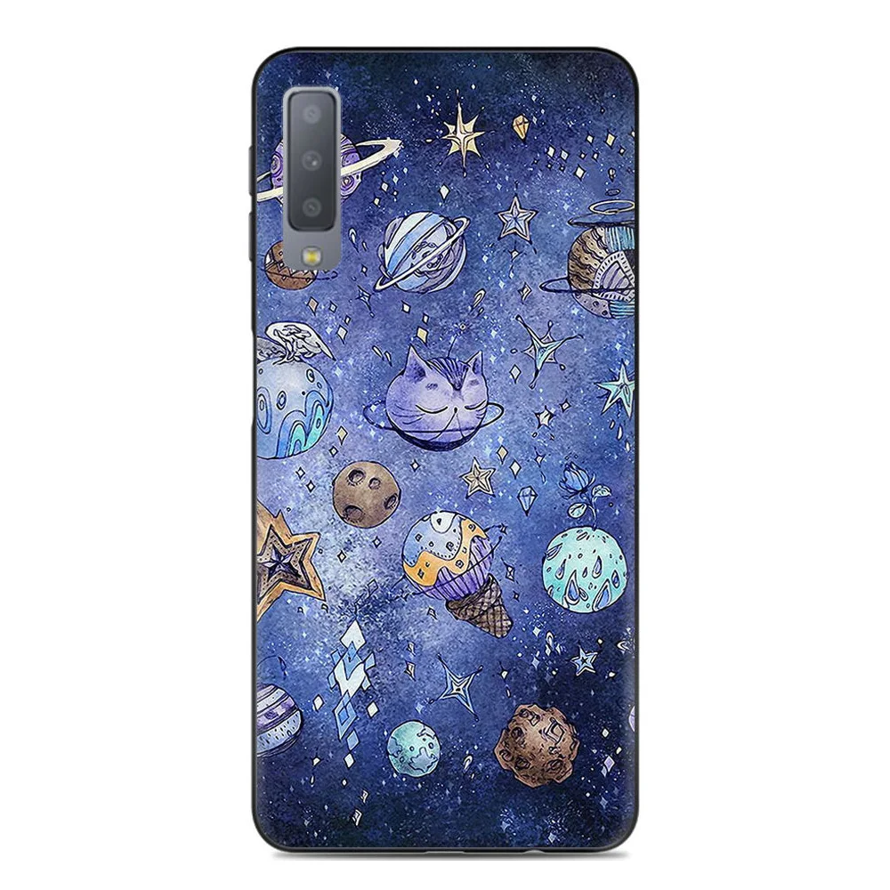 KSAM1037E_1_Painted Soft Case for Samsung Galaxy A7 2018 SM-A750F 6.0 inch Silicone Phone Cases
