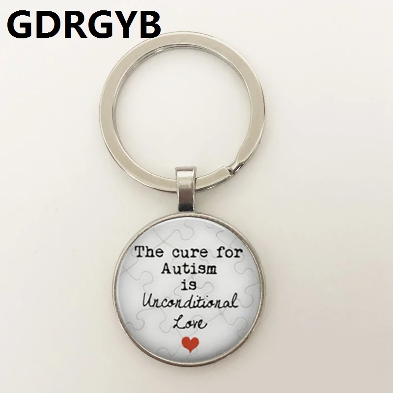 2019 Newest statement Key buckle Autism My Child is Autistic Superhero Asperger Jewelry Gift for Mom or Da | Украшения и