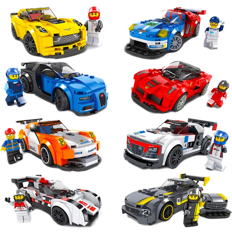 

Technic City Super Racers Cars Series Speed Champions Compatible Legoings Blocks Racing Building Bricks Models Children Toys