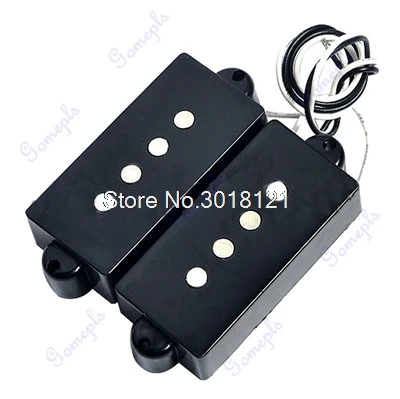 Плата черный 4 струны бесшумный набор звукоснимателя для точности P мост Бас набор звукоснимателя