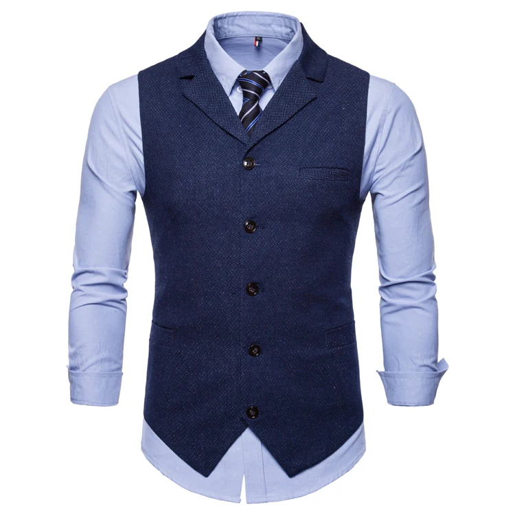 Vests Men New Autumn 2022 Suits with Single breasted Collars and Men's