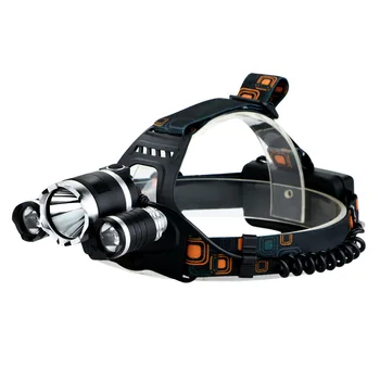 

NEW 6000LM LED Headlamp T6 + 2R5 LED 4 Modes Rechargeable Headlight Head Lamp Spotlight For Hunting+EU Charger+2x18650