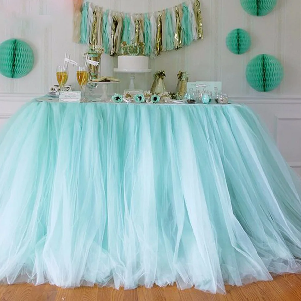 FENGRISE 100 Yards Tulle Wedding Backdrop Wedding Decoration 15cm Tulle Roll Outdoor Ceremony Birthday Christmas Party Decor in Party DIY Decorations from
