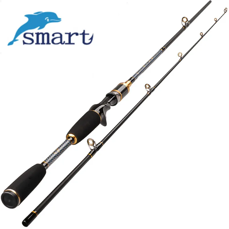 

Smart 1.8m 2 Tips Baitcasting Lure Rod M Power Carbon Fiber Stick Pole for Carp Fishing Tackle Vara De Pesca Peche Canne A Peche