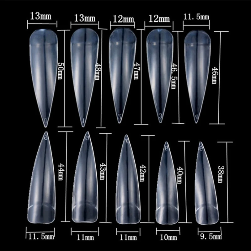 100 шт./упак. для ногтей специальный ногтей расширение шпильки форма точки натуральный белый акриловый французские накладные УФ-гель для ногтей DIY ногтей советы