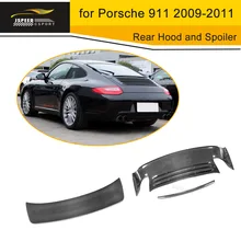 Задний капот и спойлер заднего крыла из углеродного волокна подходит для Porsche 911 2009-2011