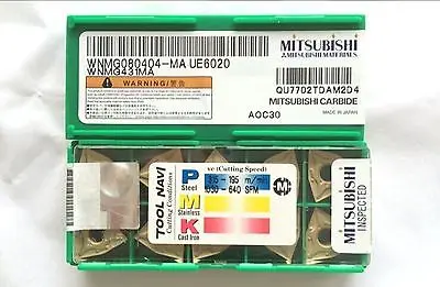 

M+ WNMG080404-MA UE6020 WNMG431MA Carbide Inserts 10PCS/Box #ZL02