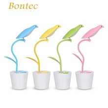 

Bontec Cute Bird Table Lamp 2 in 1 LED Night Light Desk Lamp For Bedroom Reading Light Table Light Christmas Gift For Kids