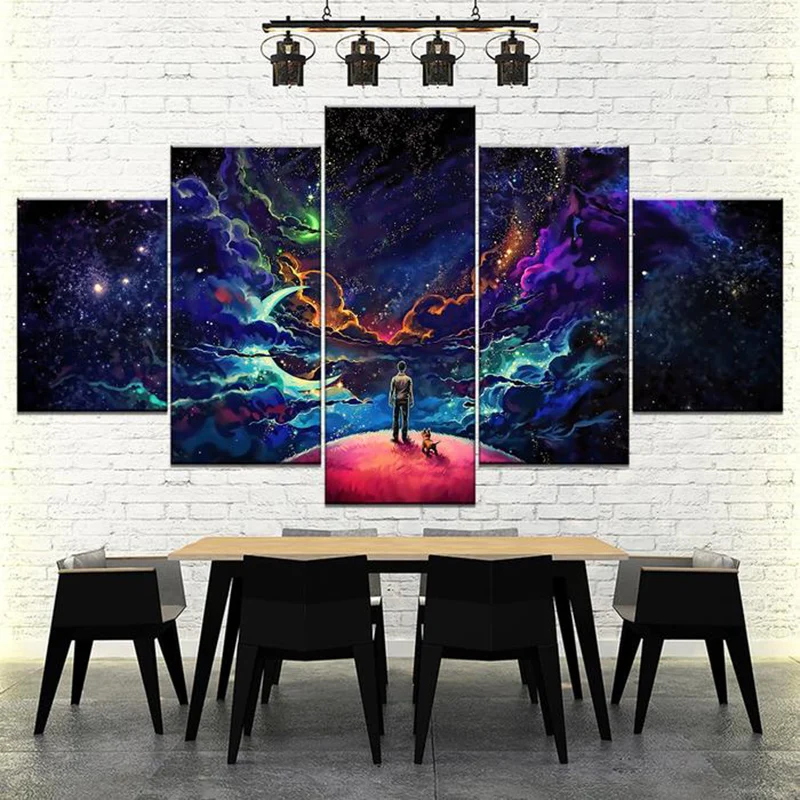 Новый 5 шт. Холст Искусство лучший друг холст набор Decoracion картины на холсте