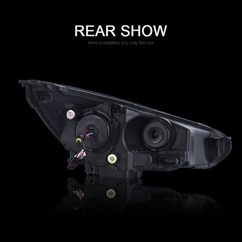 CNSUNNYLIGHT For Ford Focus 2015 2016 2017 Car Headlight Assembly LED Demon Eyes DRL Turn Signal Xenon HID Projector Lens (13)