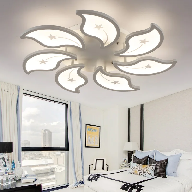 

Acrylic Flush LED Ceiling Lights White Light Frame Home Decorative Lighting Fixtures Oval LED Lustre Lamp for Living Room