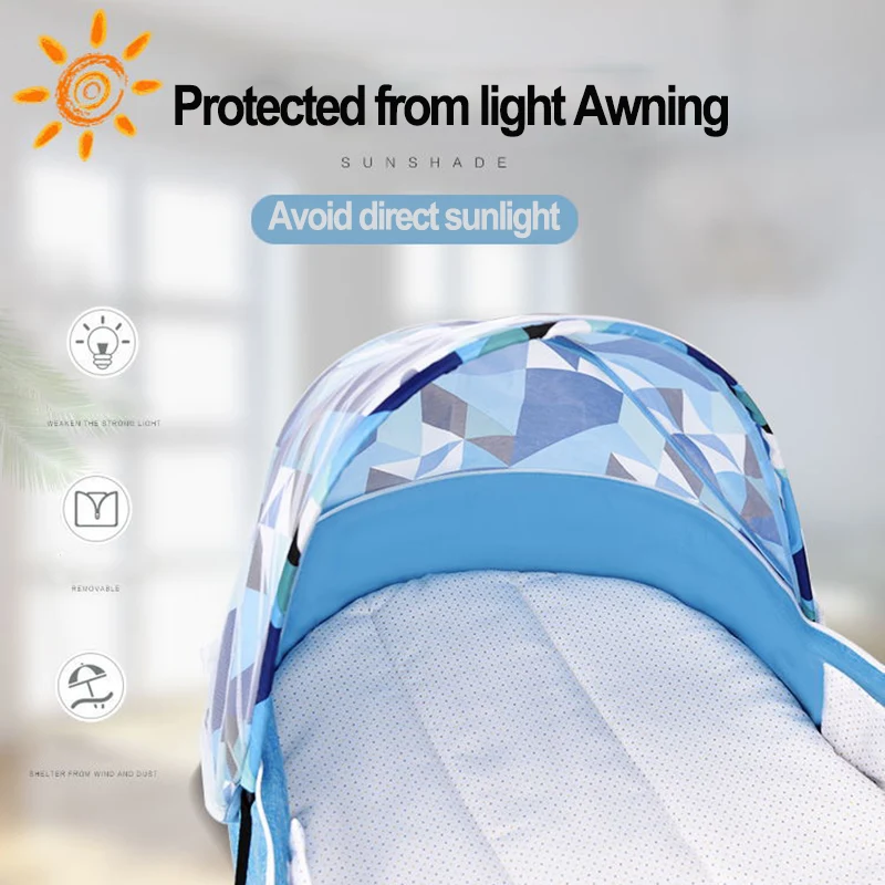 2019 New Baby Travel Portable Crib Baby Nest Child Supplies Newborn Multi-function Folding Bed Folding Chair Portable Bed