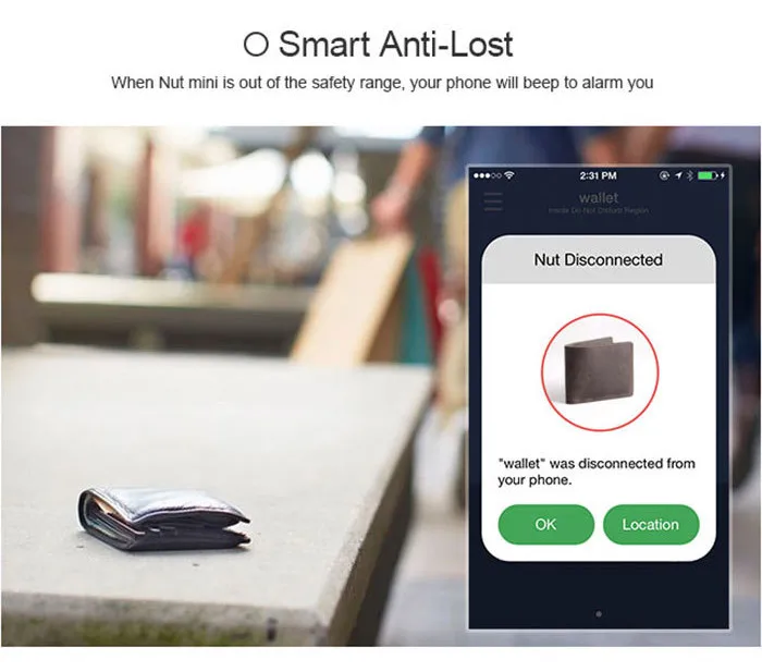 Dado Mini Smart Tag Bluetooth Tracker Finder Locator chiave portafoglio