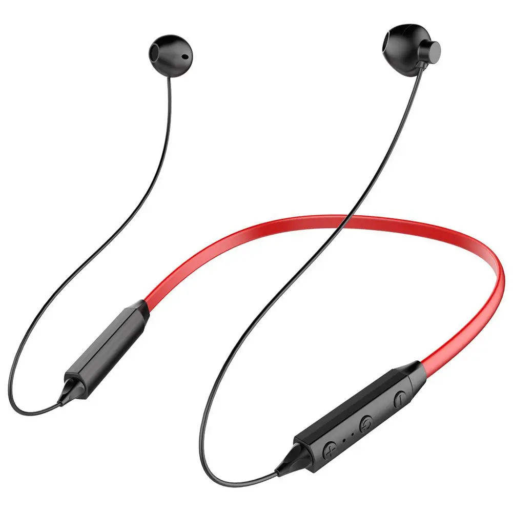 HBQ ix Portable Neckband Bluetooth 4.2 Stereo Headset Hands-free Dust-proof Sports Running Earphone Headphone(Red+Black) | Электроника