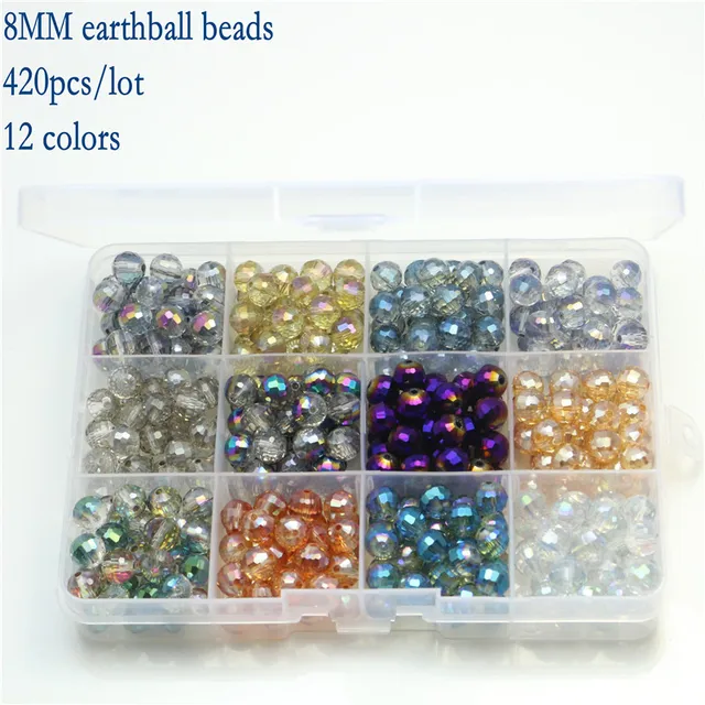 Hot Diy Bracelet Crystal Gl Beads Kit Accessories Mixed Bead Hot Diy Bracelet Crystal Gl Beads Kit Accessories Mixed Bead Set Box With