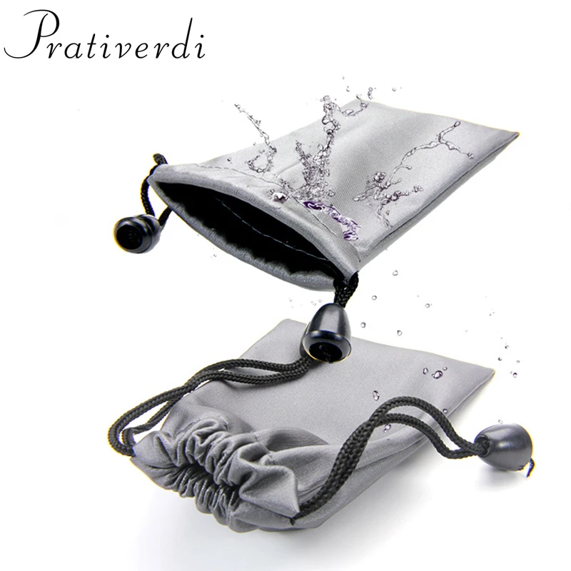 prativerdi Flannel Earphone Bag Waterproof Headset Storage Bags Portable Carrying Case For iphone Headphones Travel organizer6