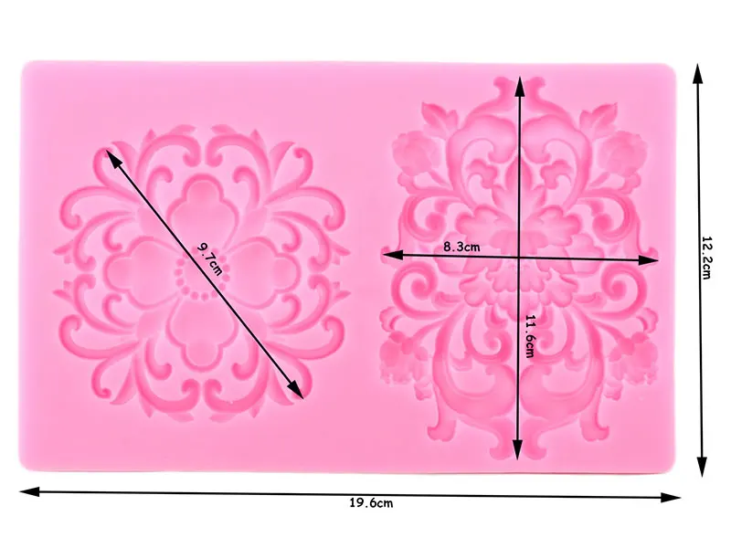 Рельефные свитки барокко торт границы силиконовые формы кекс Топпер инструменты для украшения тортов из мастики конфеты форма для шоколадной мастики