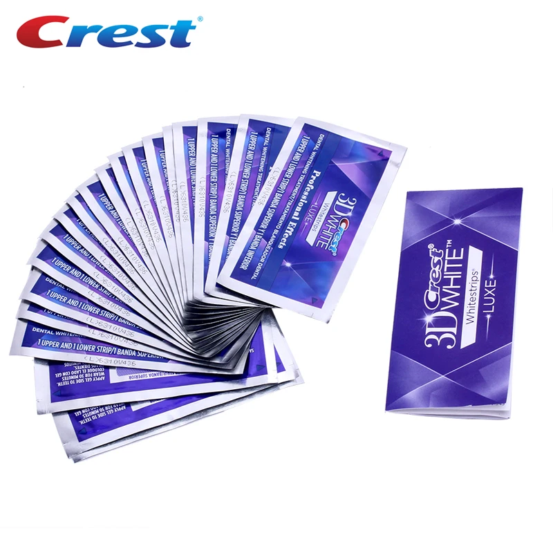 Crest 3d Whitestrips Luxe профессиональные эффекты белый гель для отбеливания зубов Гигиена