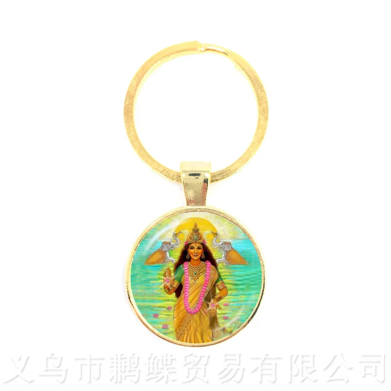 Drop Shipping Ganesha Statue Hindu Ganapati Vinayaka God Keychains Trendy Lord Indian Buddhism Jewelry for Women Men | Украшения и