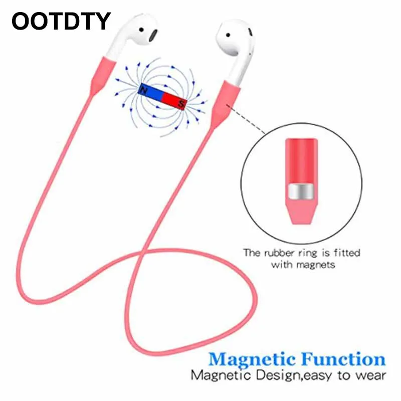 

Magnetic Anti-Lost Strap Loop String Rope Accessories for Apple Airpods Wireless Bluetooth Earphones