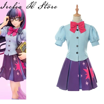 

Anime My Little Pony: Friendship Is Magic Twilight Sparkle cosplay costume shirt skirt