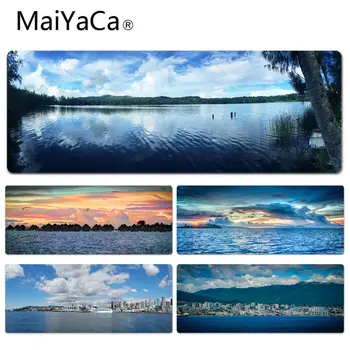 

MaiYaCa Hot Sales Beautiful Pacific Ocean Computer Gaming Mousemats Size for 30x60cm 30x90cm Rubber Mouse Pad