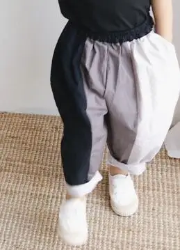 kids pants Весенние Модные шаровары в японском стиле для маленьких мальчиков и девочек; коллекция года; Свободные повседневные шаровары; вязаные брюки «Мама и я» - Цвет: kids pants