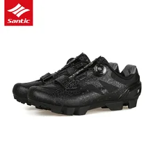 Santic Men MTB Cycling Shoes Breathable Mountain Bike Riding Shoes Self-Locking Bicycle Sport Shoes Zapatillas Ciclismo 2018 New