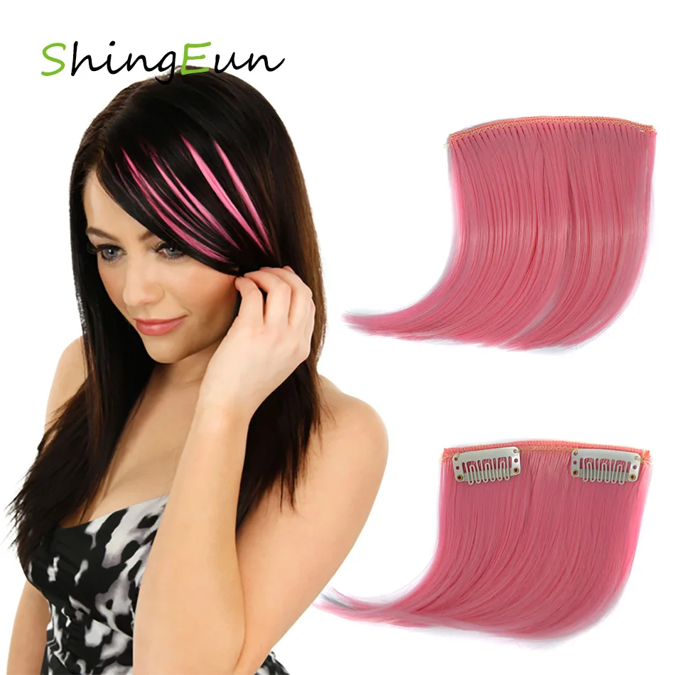 

Nissi Fashion High Temperature Synthetic Hair Bangs Pure Color Natural Invisible Fake Fringe Clip In Hair Fringe