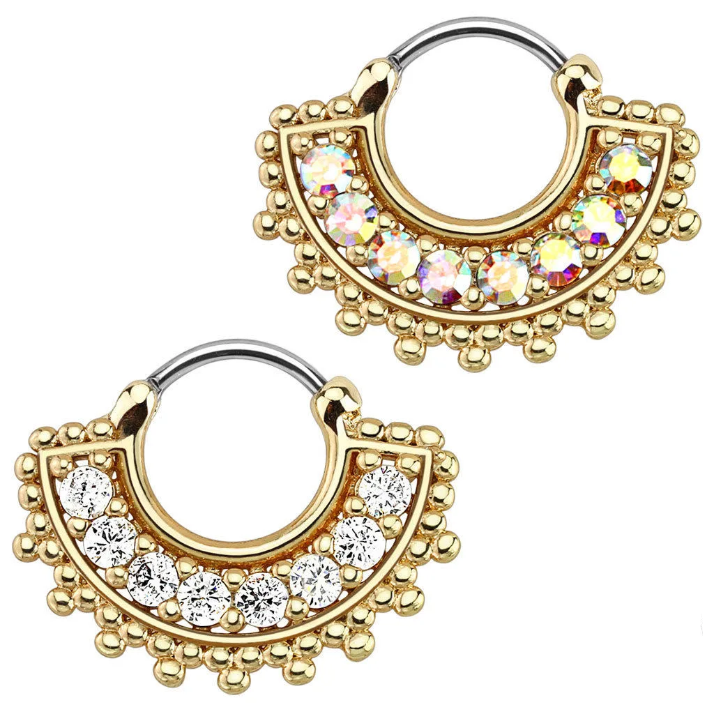 1Pc Surgical Steel Women Septum Piercing Nose Clicker