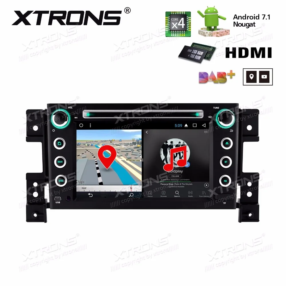 Flash Deal 7" Quad-Core Android 7.1 Nougat OS Car DVD for Suzuki Grand Vitara 2005-2013 with 2GB RAM 16GB ROM & Multi-Window View Support 1