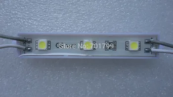

20PCS 5050 COOL WHITE LED module;high bright;0.72W;IP65;DC12V