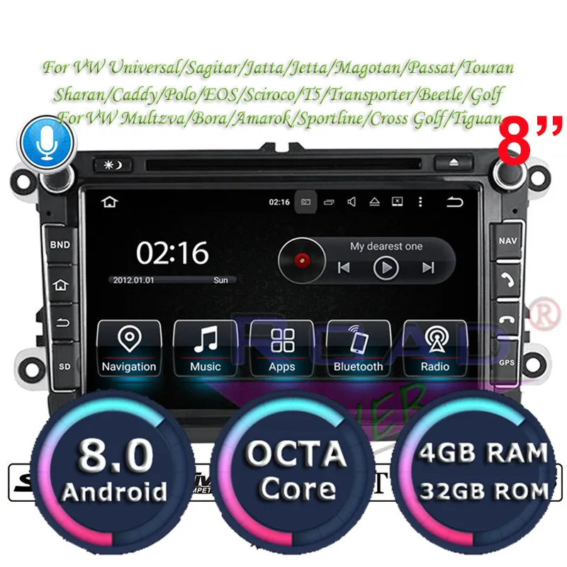 Excellent Roadlover Android 8.0 Car DVD Player For VW Sagitar Jetta Magotan Passat CC Touran Tiguan Sharan Caddy T5 Stereo GPS Navigation 0 Excellent Roadlover Android 8.0 Car DVD Player For VW Sagitar Jetta Magotan Passat CC Touran Tiguan Sharan Caddy T5 Stereo GPS Navigation 0
