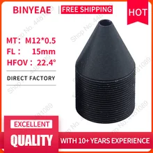 BINYEAE M12 объектив FL 15 мм мини-объектив с отверстием для 1/2. 5 CCD с F1.6 Мини CCTV HD 2,0 мегапиксельный объектив для камер безопасности объектив