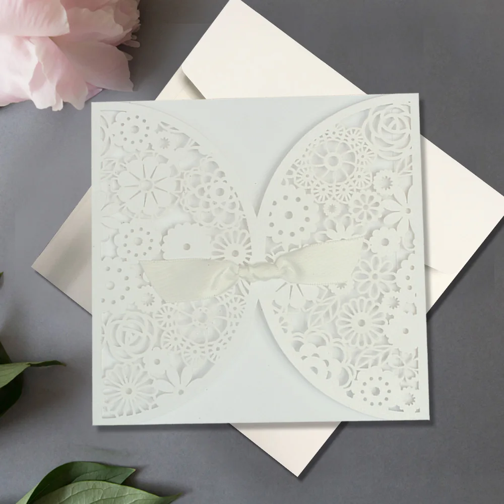 Laser Cut Wedding Invitations