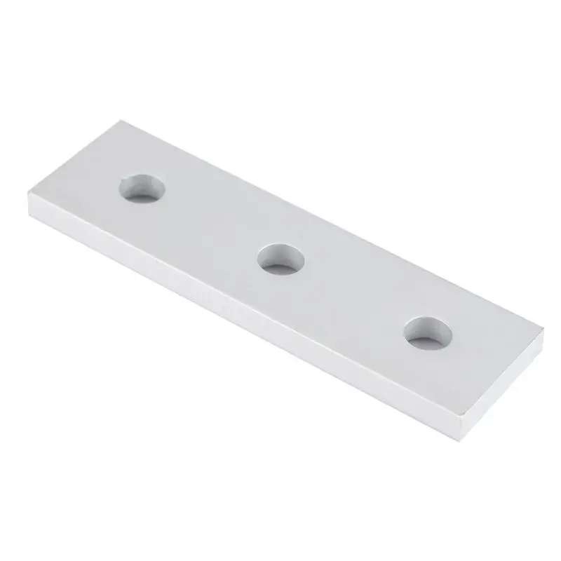

3 Hole Vertical Angle Connector Aluminum Mount Plate For M5 Screws Link End Parallel Joint Connection 3D Printer Parts Accessori