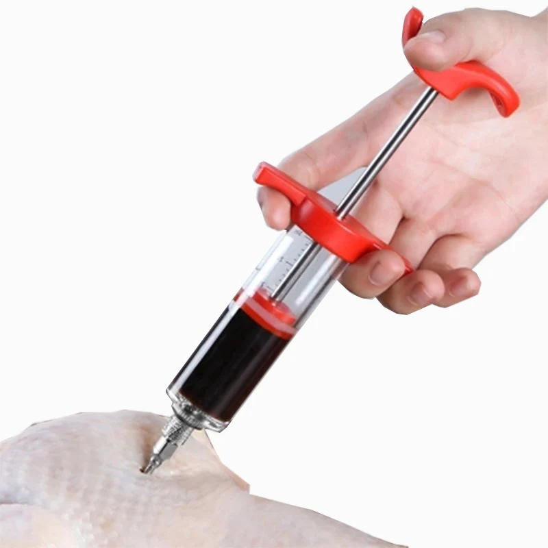 Professional best Meat Marinade Injector Syringe Poultry Turkey Chicken Cooking Tool Sauce