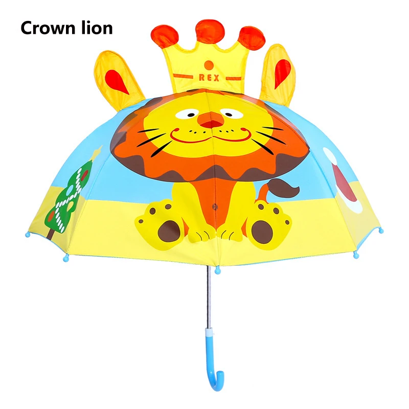3D милый мультяшный зонтик от дождя для детей, маленькие зонты, детский зонтик для мальчиков и девочек, модный неавтоматический зонтик - Цвет: Style 16